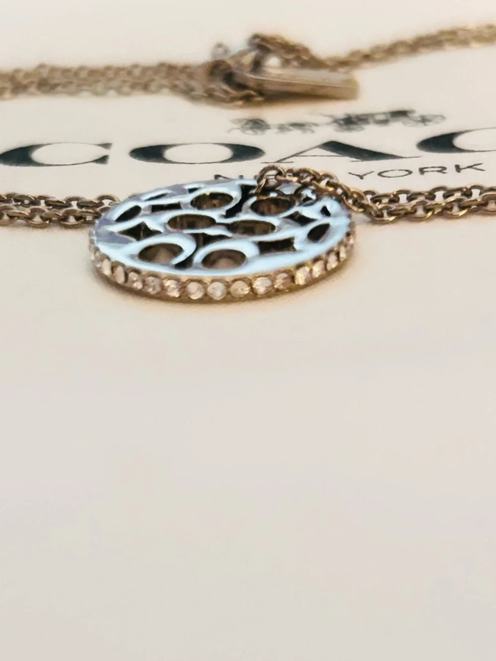 Coach Swarovski Charm Necklace ( NECKLACE ONLY ) - Picture 4 of 12